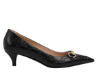 Gucci Flat shoes Black Lea+fab Rub Sole - 40