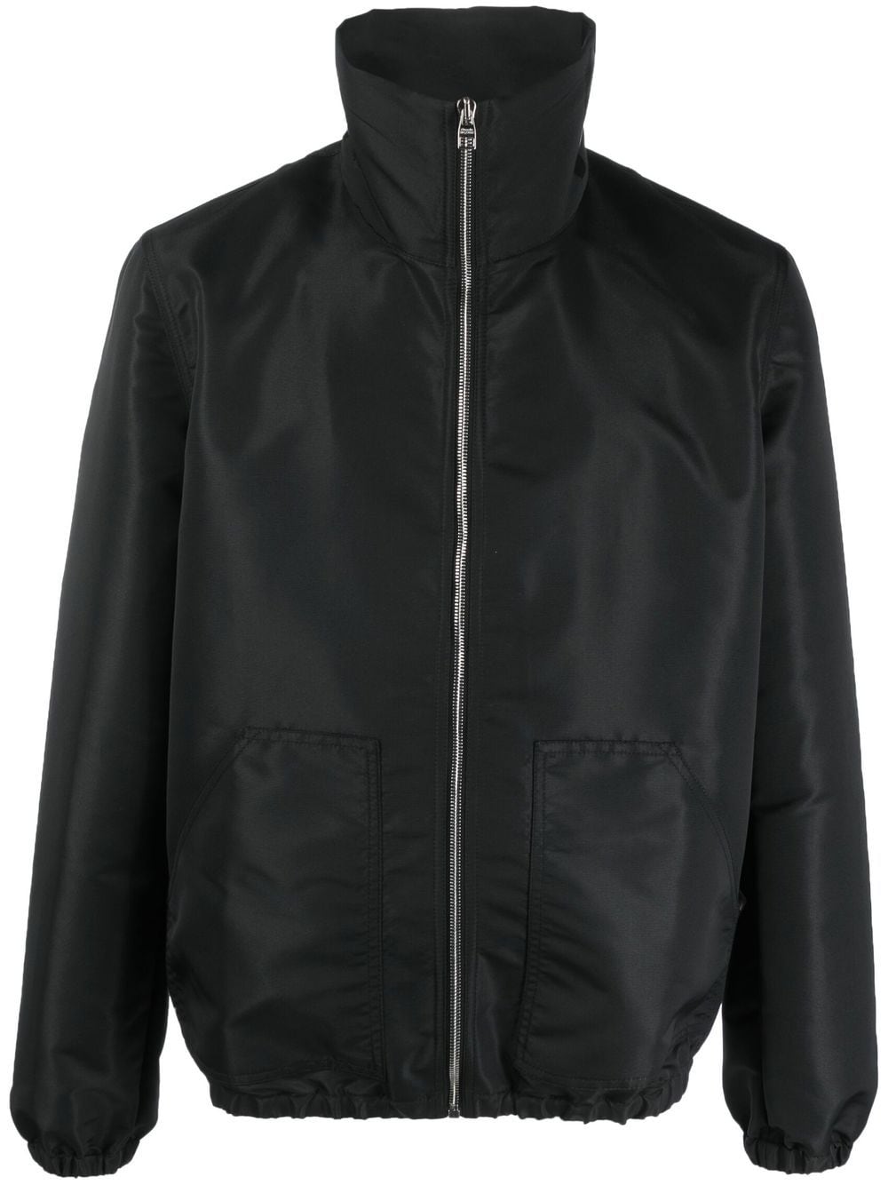 Alexander McQueen Graffiti-Print Logo Jacket — Black