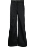 Palm Angels Flare-Leg Trousers — Black