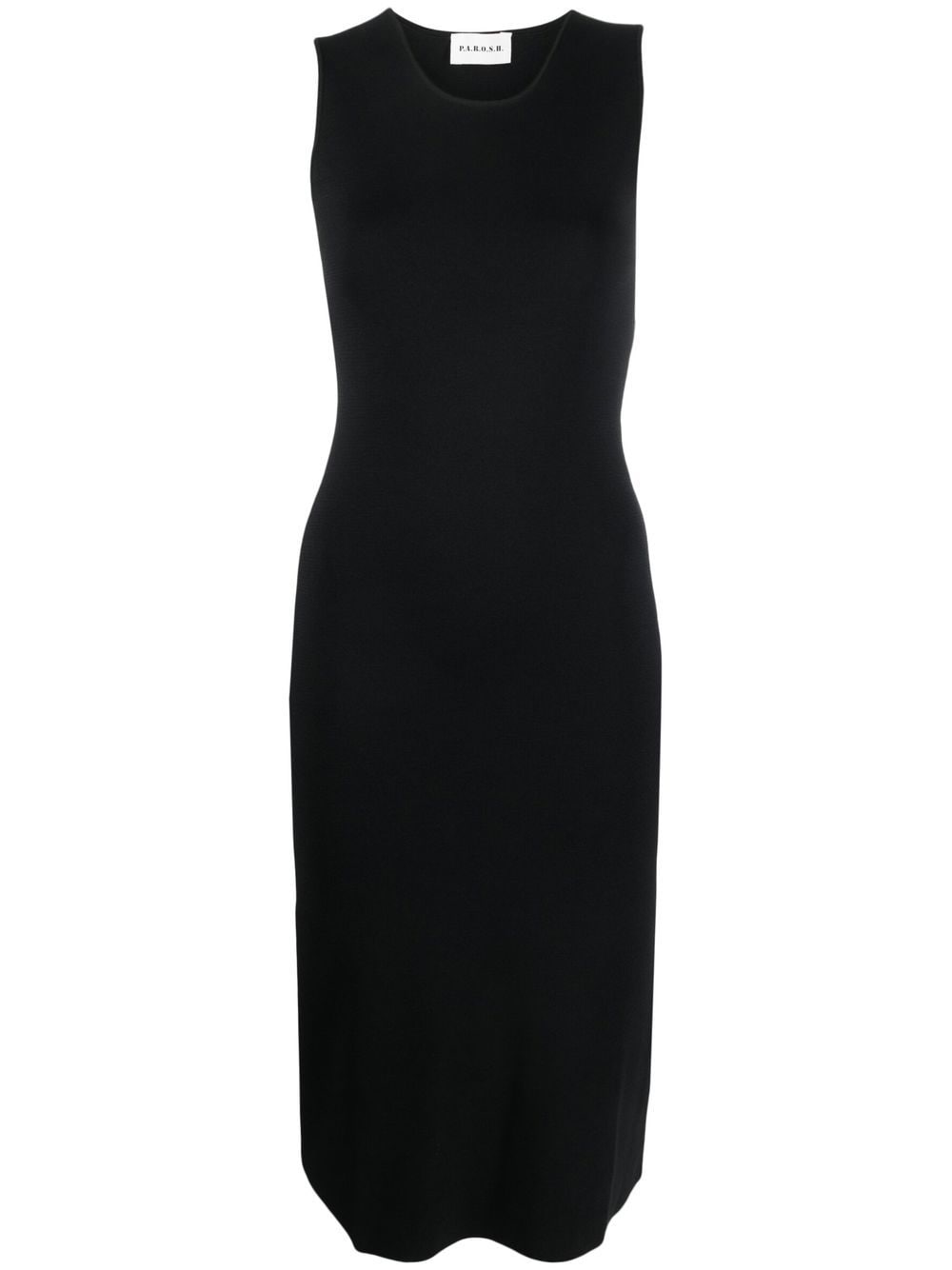 P.A.R.O.S.H. Knitted Midi Dress — Black