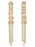 Chloé Mini Belt Earrings — Gold