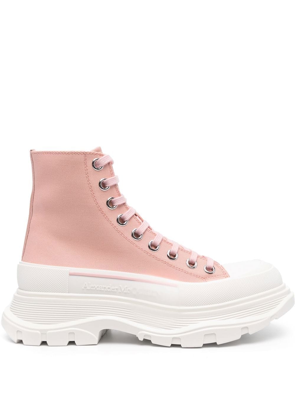 Alexander McQueen Tread Slick Ankle Boot — Pink