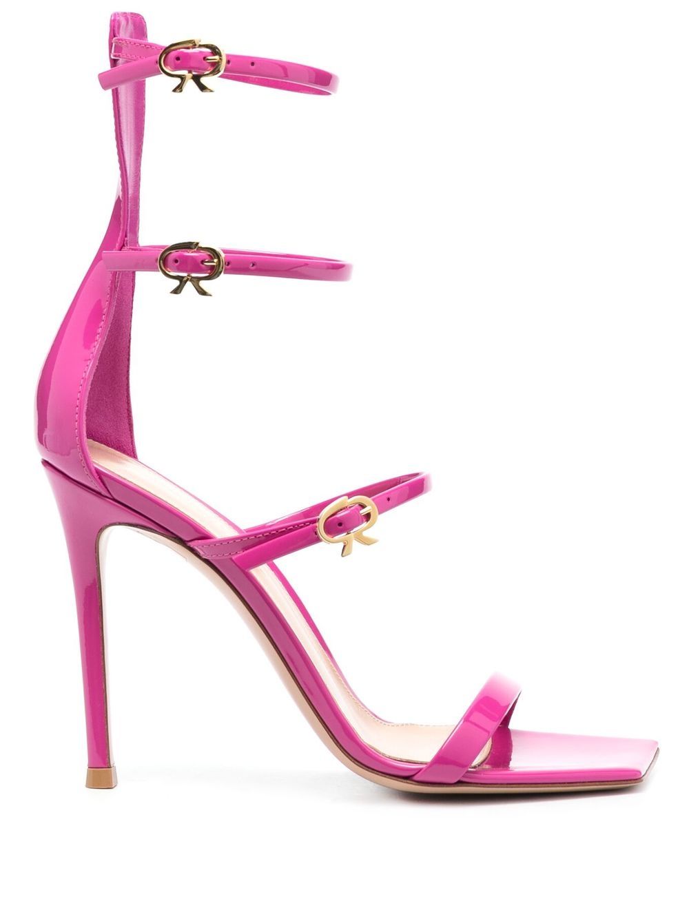 Gianvito Rossi Ribbon Uptown Sandal — Fuchsia