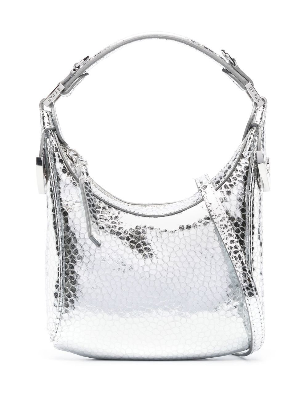 By Far Pre Cosmo Top Handle Bag — Silver