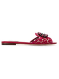 Dolce & Gabbana Bianca Sandal — Fuchsia