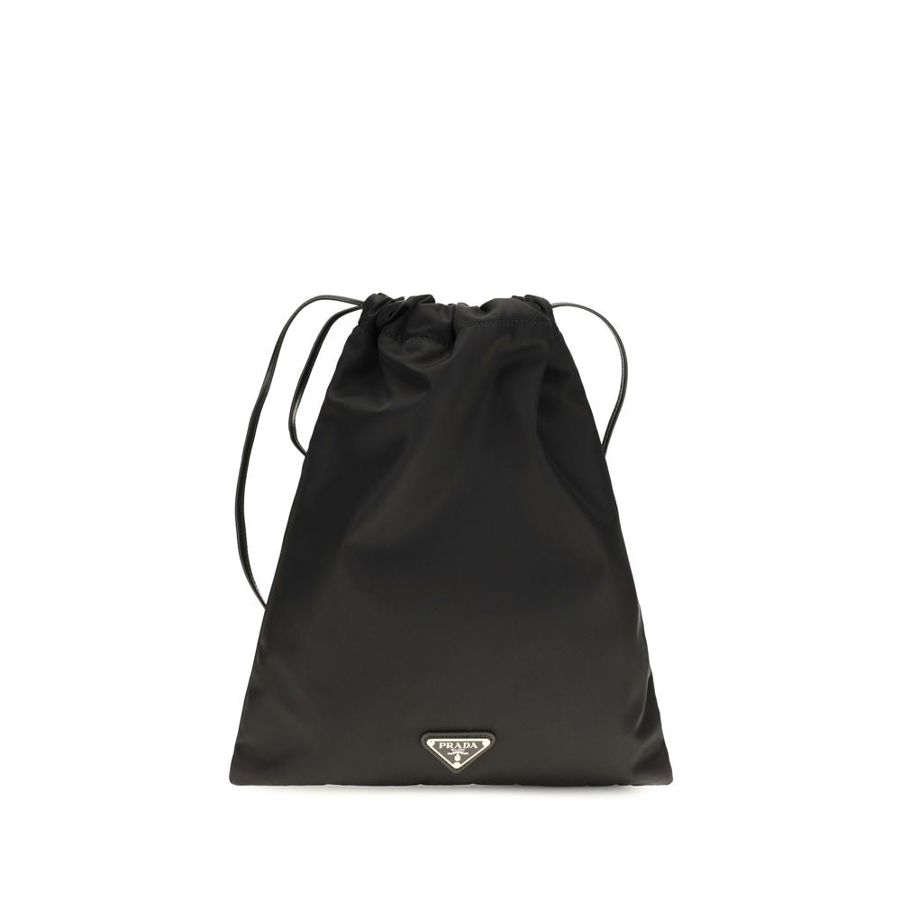 Prada Wish Re-Nylon Bucket Bag — Black