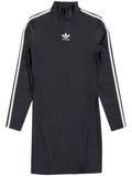 Adidas X Balenciaga Logo-Embroidered Mini Dress — Black