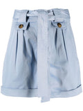 Woolrich Stretch Cotton Twill Shorts — light blue