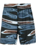 Blue Sky Inn Graphic Print Shorts — Blue