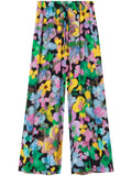 Az Factory With Lutz Huelle Floral-Print Trousers — Black