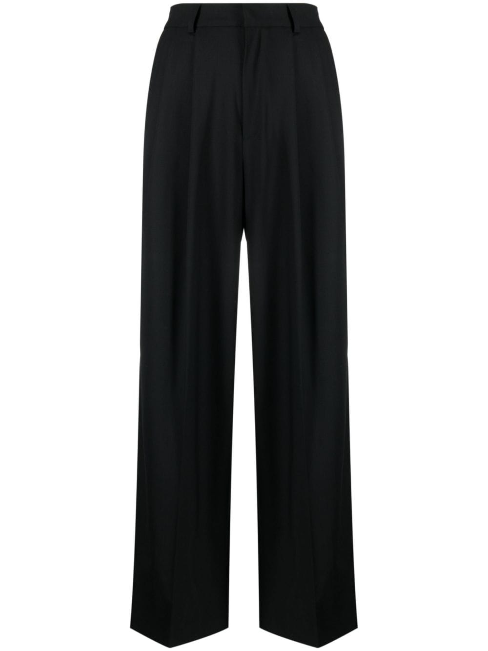 Az Factory With Lutz Huelle Virgin Wool Blend Trousers — Black