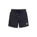 Moncler Logo-Patch Polyamide Swim Shorts — Black