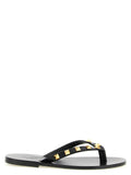 Valentino Garavani Rockstud Thong Sandal — Black