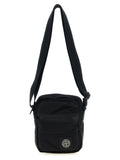 Stone Island Logo-Patch Polyamide Crossbody Bag — Black
