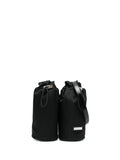 Ferragamo Double-Pouch Calf Leather Belt Bag — Black