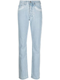 032C Patchwork Organic Cotton Jeans — Light Blue