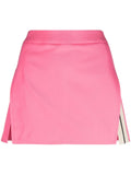 Palm Angels Stripe-Detail A-Line Mini Skirt — Pink