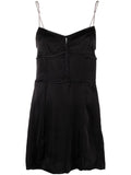 Palm Angels Chain-Strap Mini Dress — Black