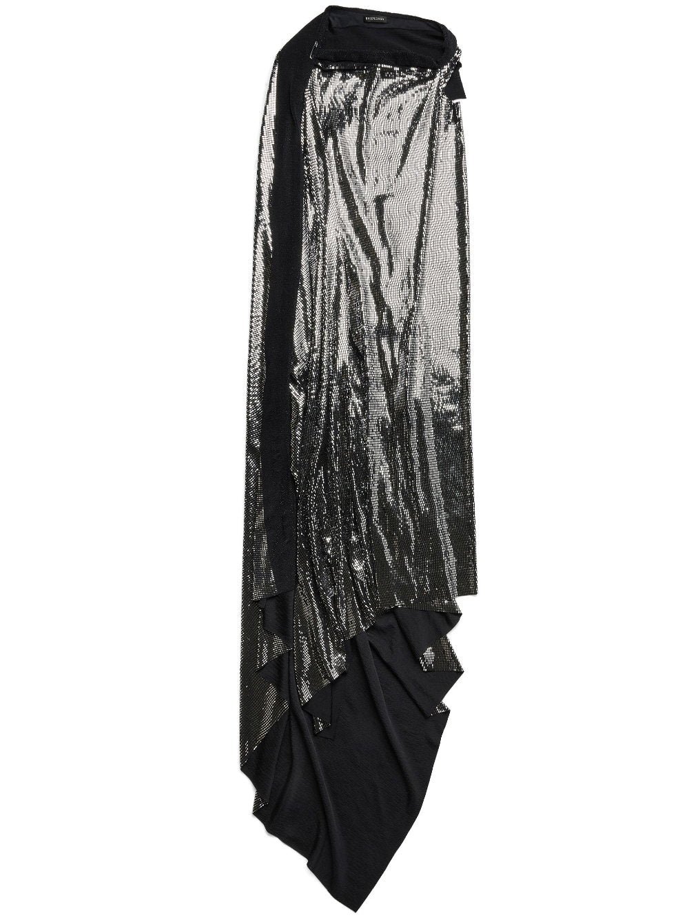 Balenciaga Metallic-Effect Dress — Black