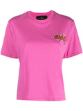 Peuterey Logo Graffiti-Print T-Shirt — Pink