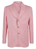 Sartorio Single-Breasted Wool Blazer — pink