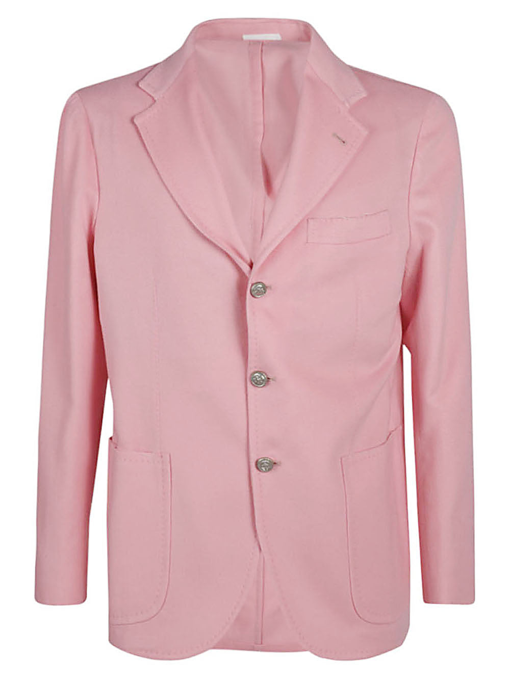 Sartorio Single-Breasted Wool Blazer — pink