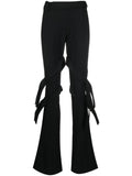 Ambush Strap-Detail Virgin Wool Trousers — Black
