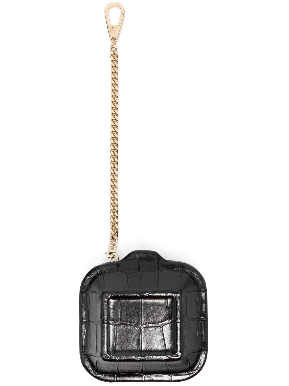 Bally Quilted Calf Leather Card Case — Black