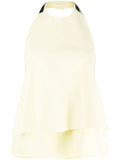 Jil Sander Open-Back Halterneck Halterneck Top — Cream