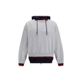 Balenciaga Layered Cotton Hoodie — Gray