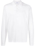 Paltò Cotton-Linen Blend Polo — White
