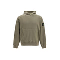 Stone Island Cotton Hoodie Hoodie — Beige