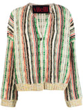 Vitelli Striped Knit Cardigan — Multicolor
