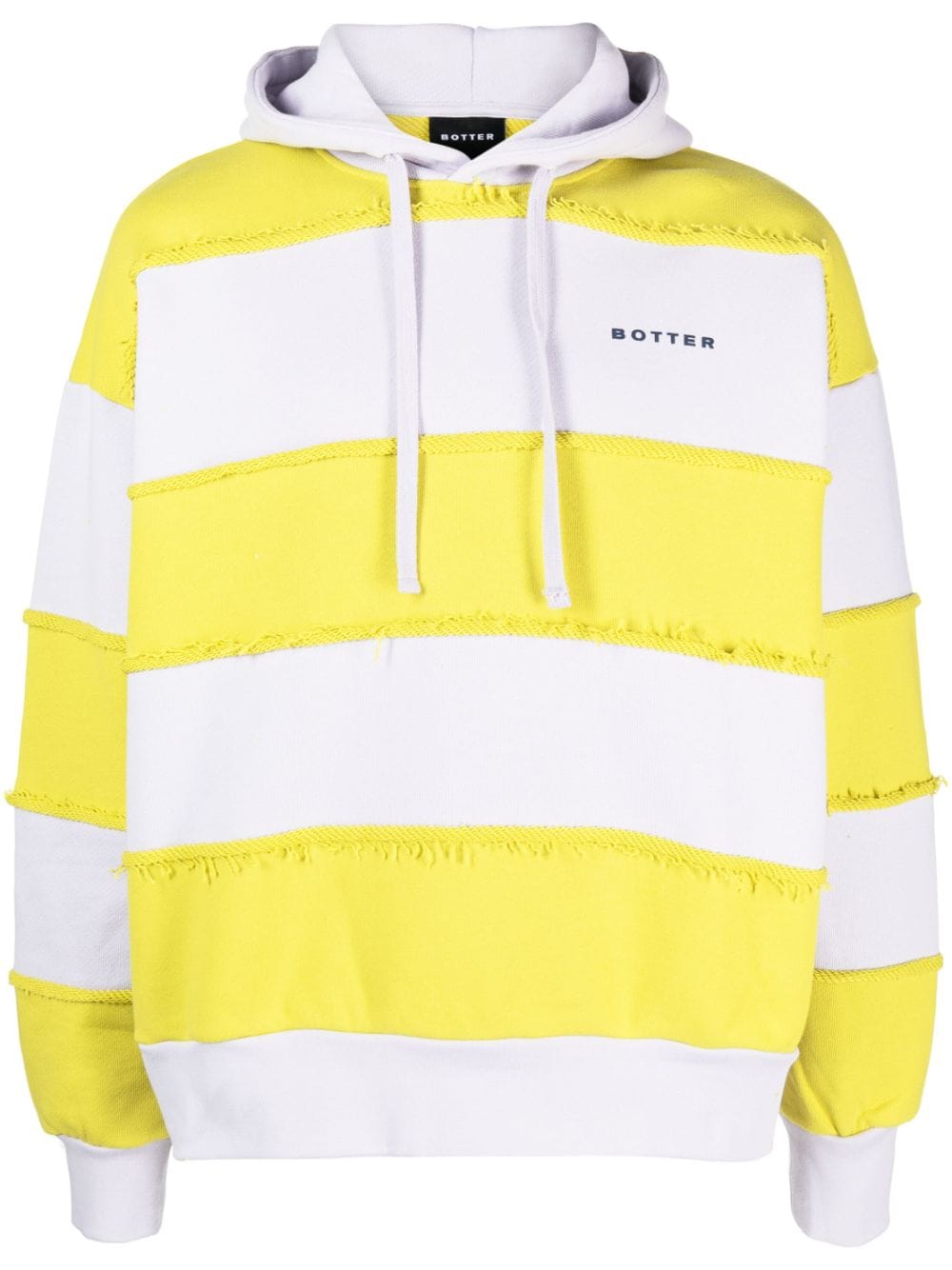 Botter Striped Organic Cotton Hoodie — Yellow
