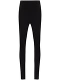 032C Technical Jersey Front Zip Leggings — Black