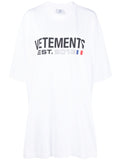 Vetements Logo-Print Cotton T-shirt — White