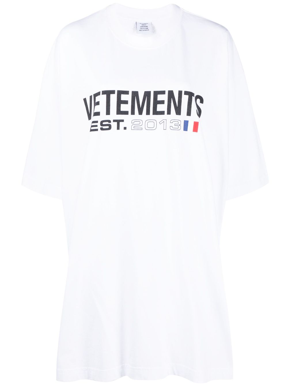 Vetements Logo-Print Cotton T-shirt — White