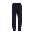 Stone Island Cotton Logo Patch Joggers — Navy
