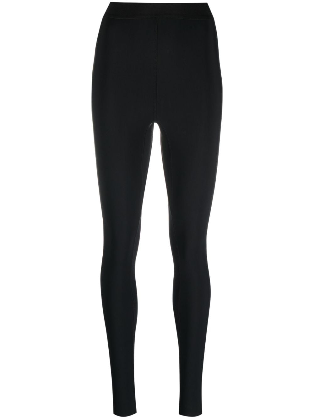 WARDROBE.NYC High-Waist Zipped Leggings — Black