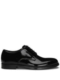 Dolce & Gabbana Patent Leather Derby Shoe — Black