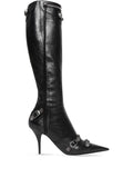 Balenciaga Cagole Knee-High Boot — Black