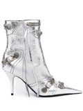 Balenciaga Cagole Ankle Boot — Silver