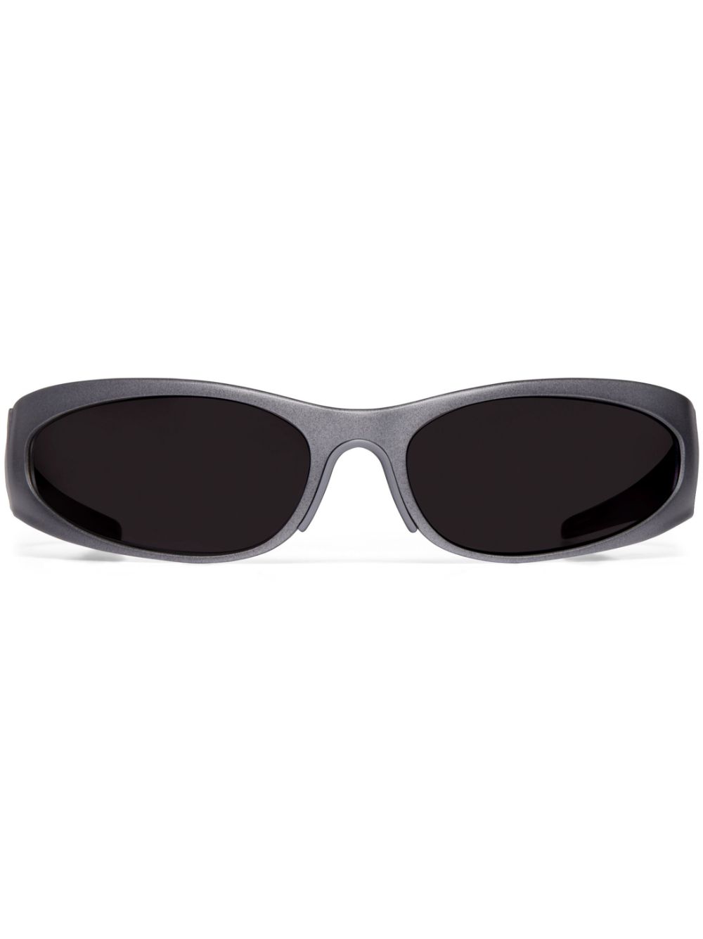 Balenciaga Oval-Frame Sunglasses — Grey