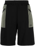 Alexander McQueen Two-Tone Organic Cotton Shorts — Black