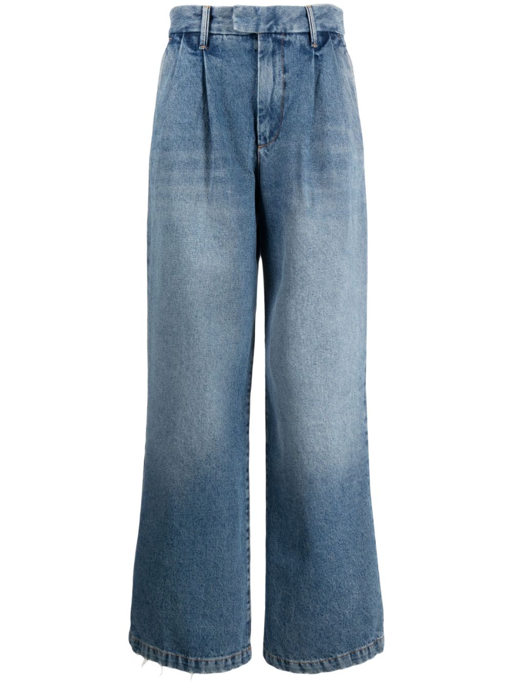 Armarium Wide-Leg Denim Shorts — Indigo