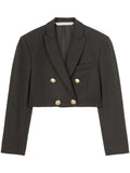 Palm Angels Virgin Wool Blend Blazer — Black