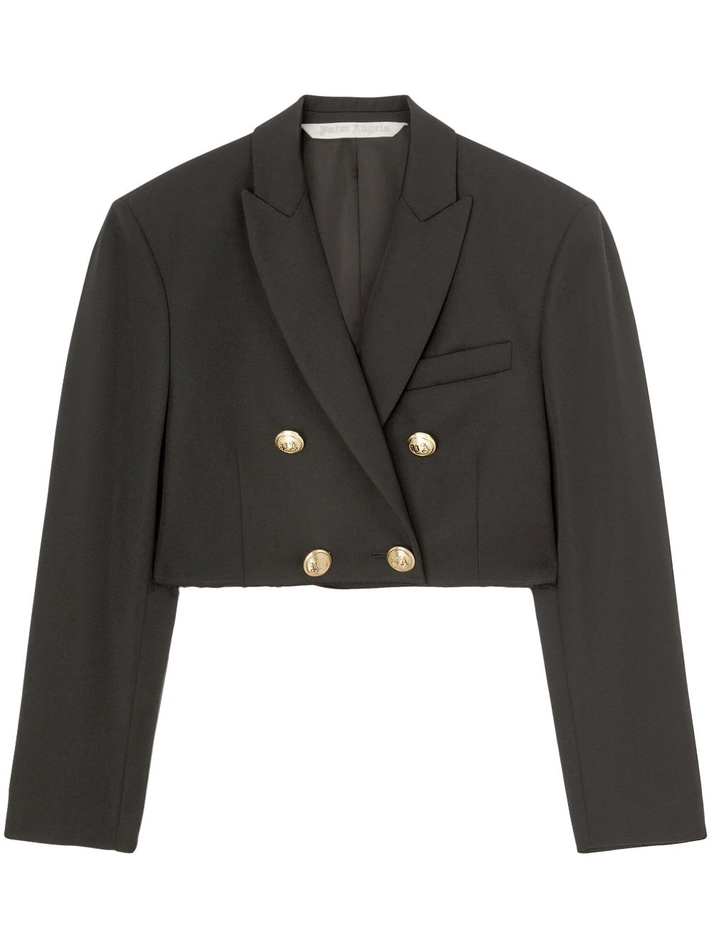 Palm Angels Virgin Wool Blend Blazer — Black