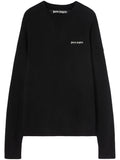 Palm Angels Logo-Print Sweatshirt — Black
