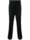 Palm Angels Striped Cotton Trousers — Black