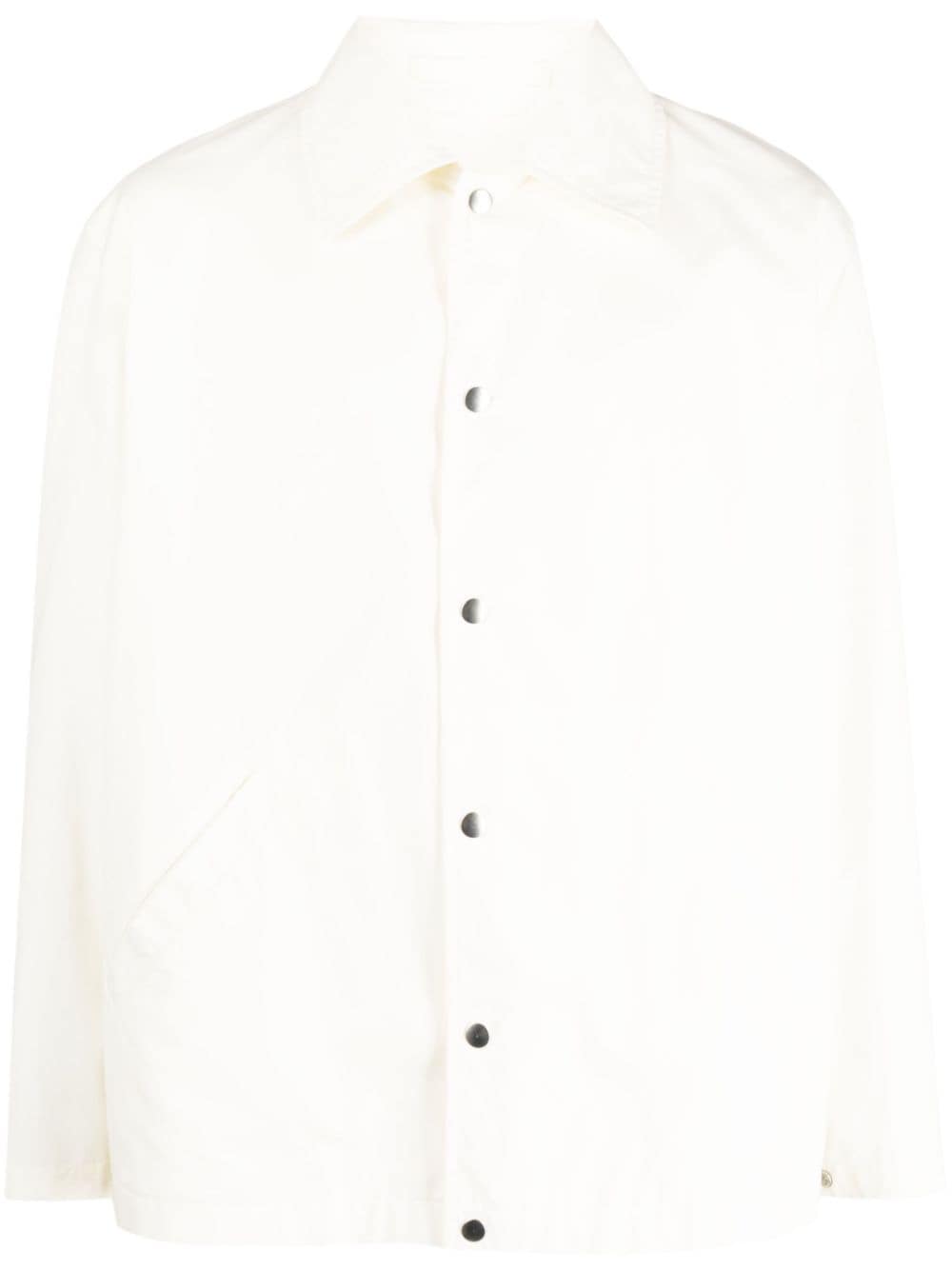 Jil Sander Logo Cotton Jacket — White